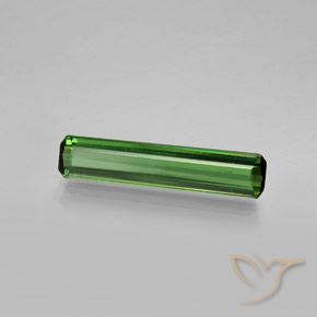 1.42 ct Green Tourmaline Stone, Natural Tourmaline in Octagon Facet Shape for Sale