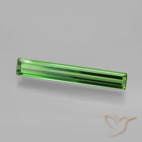 1.35 ct Green Tourmaline Stone, Natural Tourmaline in Octagon Facet Shape for Sale