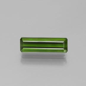 Dark Green Tourmaline Gem - 1.6ct Octagon Facet (ID: 383803)