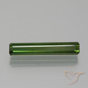 1.38ct Natural Dark Green Tourmaline, Emerald Cut, VS-SI