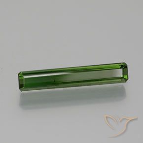 1.38 ct Green Tourmaline Stone, Natural Tourmaline in Octagon Facet Shape for Sale