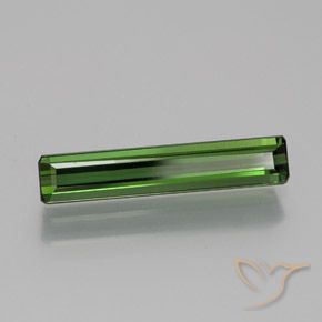 1.73 ct Green Tourmaline Stone, Natural Tourmaline in Octagon Facet Shape for Sale