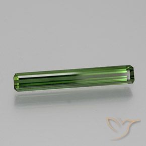 1.26 ct Green Tourmaline Stone, Natural Tourmaline in Octagon Facet Shape for Sale