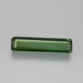 Dark Earthy Green Tourmaline Gem - 1.1ct Octagon Facet (ID: 383817)