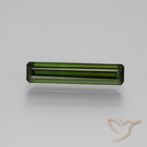 1.48ct Natural Earthy Green Tourmaline, Emerald Cut, VVS