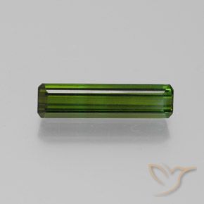 1.80ct Natural Earthy Green Tourmaline, Emerald Cut, VVS