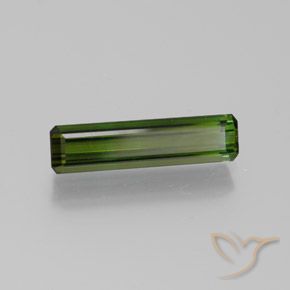 1.80 ct Green Tourmaline Stone, Natural Tourmaline in Octagon Facet Shape for Sale