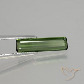1.15 ct Green Tourmaline Stone, Natural Tourmaline in Octagon Facet Shape for Sale