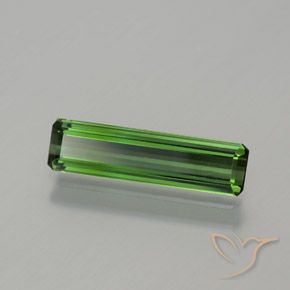 1.17 ct Green Tourmaline Stone, Natural Tourmaline in Octagon Facet Shape for Sale