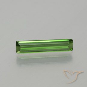 1.01ct Natural Verde floresta Turmalina, Corte Octógono / Esmeralda, VVS-VS, Photo A