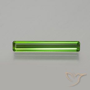 1.24ct Natural Medium Green Tourmaline, Emerald Cut, VVS-VS