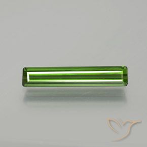 1.85ct Natural Medium Green Tourmaline, Emerald Cut, VVS-VS