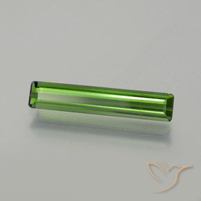 1.85 ct Green Tourmaline Stone, Natural Tourmaline in Octagon Facet Shape for Sale