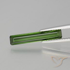 1.35ct Natural Forest Green Tourmaline, Emerald Cut, VVS-VS