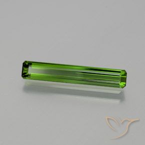 1.34 ct Green Tourmaline Stone, Natural Tourmaline in Octagon Facet Shape for Sale