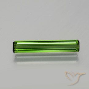 1.39ct Natural Earthy Green Tourmaline, Emerald Cut, VVS-VS