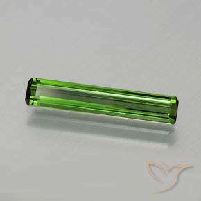 1.39 ct Green Tourmaline Stone, Natural Tourmaline in Octagon Facet Shape for Sale
