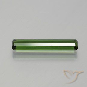 Tourmaline Gemstone in 16.7 x 3.2 mm Size for Sale, Tourmaline Stone in Earthy Green Color