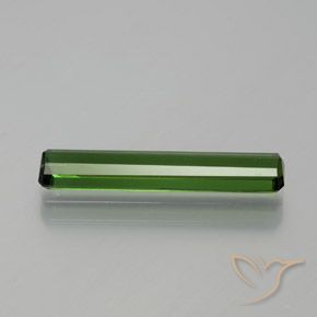 Tourmaline Gemstone in 18.7 x 3.6 mm Size for Sale, Tourmaline Stone in Forest Green Color