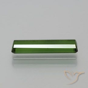 Tourmaline Gemstone in 13.9 x 3.8 mm Size for Sale, Tourmaline Stone in Earthy Green Color