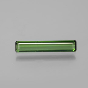 Forest Green Tourmaline Gem - 1.2ct Octagon Facet (ID: 384271)