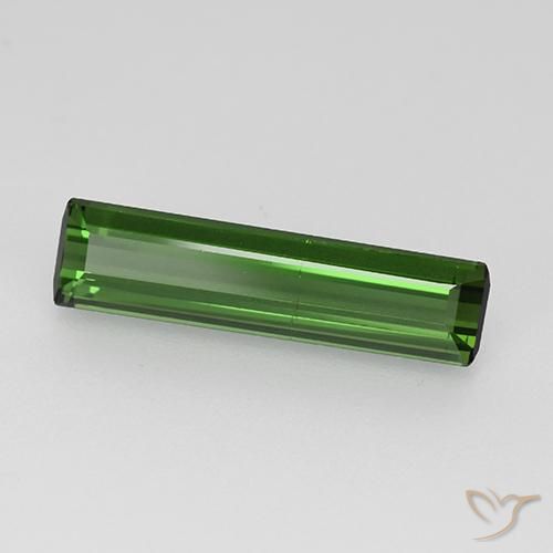 Medium Green Турмалин Камень - 1.4ct Фасетный Октагон (ID: 384277)
