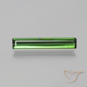 1.16ct Natural Medium Green Tourmaline, Emerald Cut, VVS-VS