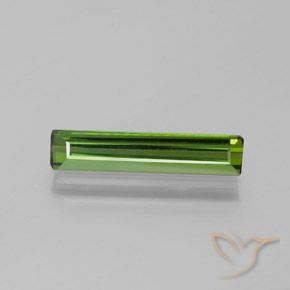 1.25ct Natural Earthy Green Tourmaline, Emerald Cut, VVS-VS