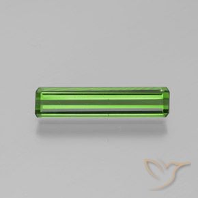 1.05ct Natural Medium Green Tourmaline, Emerald Cut, VVS-VS