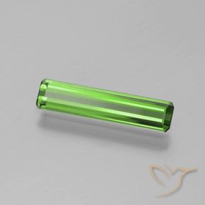 1.05 ct Green Tourmaline Stone, Natural Tourmaline in Octagon Facet Shape for Sale