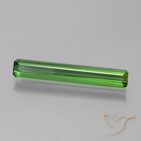 1.61 ct Green Tourmaline Stone, Natural Tourmaline in Octagon Facet Shape for Sale