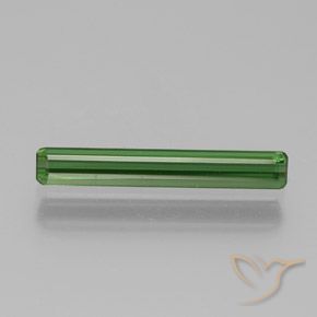 1.08ct Natural Medium Green Tourmaline, Emerald Cut, VVS-VS