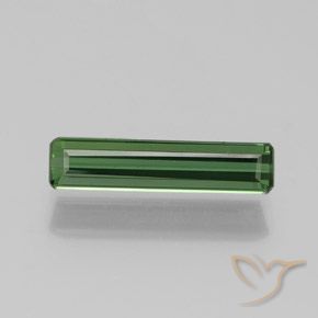 1.25ct Natural Deep Green Tourmaline, Emerald Cut, VS