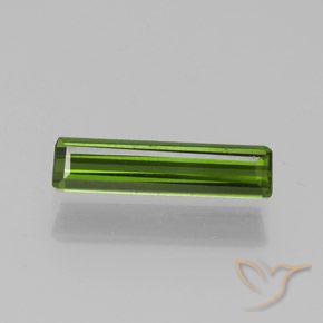 1.17ct Natural Medium Green Tourmaline, Emerald Cut, VS-SI