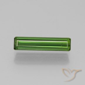 1.33ct Natural Medium Green Tourmaline, Emerald Cut, VS-SI