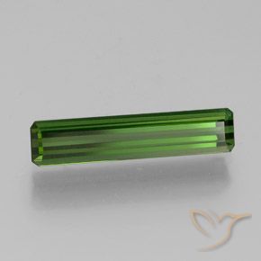 1.75 ct Green Tourmaline Stone, Natural Tourmaline in Octagon Facet Shape for Sale