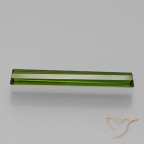 Tourmaline Gemstone in 20.7 x 3.1 mm Size for Sale, Tourmaline Stone in Medium Green Color