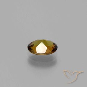 Tourmaline Gemstone in 7.5 x 5.8 mm Size for Sale, Tourmaline Stone in Earth Golden Color