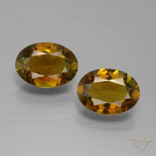2.25 ct Loose Brown Tourmaline, 8.2 x 5.9 mm Oval Cut From Mozambique, Photo A