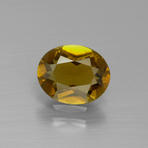 Peanut Brown Tourmaline Gem - 1ct Oval Facet (ID: 390126)