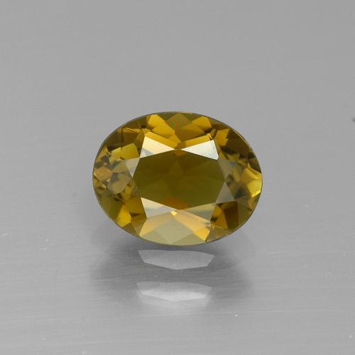 Peanut Brown Tourmaline Gem - 1ct Oval Facet (ID: 390130)