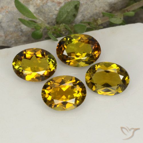 0.6ct Oval Facet Greenish Golden Tourmaline Gem for sale 0.6ct Oval Facet Greenish Golden Tourmaline Gem (ID: 390204)