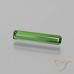 1.24 ct Green Tourmaline Stone, Natural Tourmaline in Octagon Facet Shape for Sale