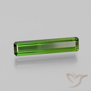 1.71 ct Green Tourmaline Stone, Natural Tourmaline in Octagon Facet Shape for Sale