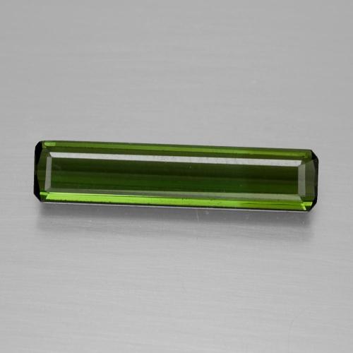 Verde scuro Tormalina Gem - 1ct Sfaccettatura ottagonale (ID: 390873)
