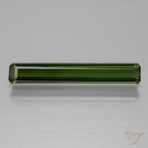 1.08ct Natural Forest Green Tourmaline, Emerald Cut, VVS
