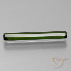 Tourmaline Gemstone in 17.7 x 2.9 mm Size for Sale, Tourmaline Stone in Forest Green Color