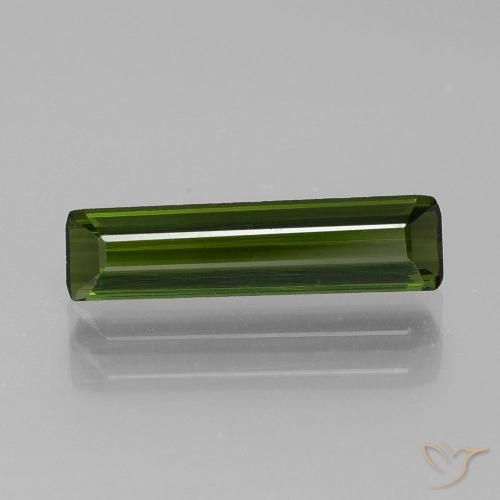 1.19ct Natural Forest Green Tourmaline, Emerald Cut, VVS