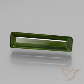 1.19 ct Green Tourmaline Stone, Natural Tourmaline in Octagon Facet Shape for Sale
