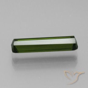 Tourmaline Gemstone in 13.2 x 3.4 mm Size for Sale, Tourmaline Stone in Forest Green Color